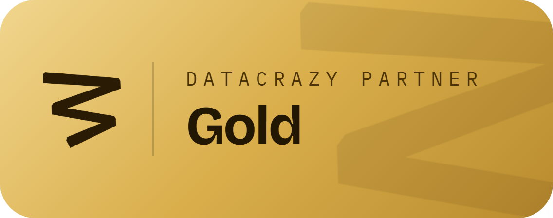 Selo oficial DataCrazy Partner Gold